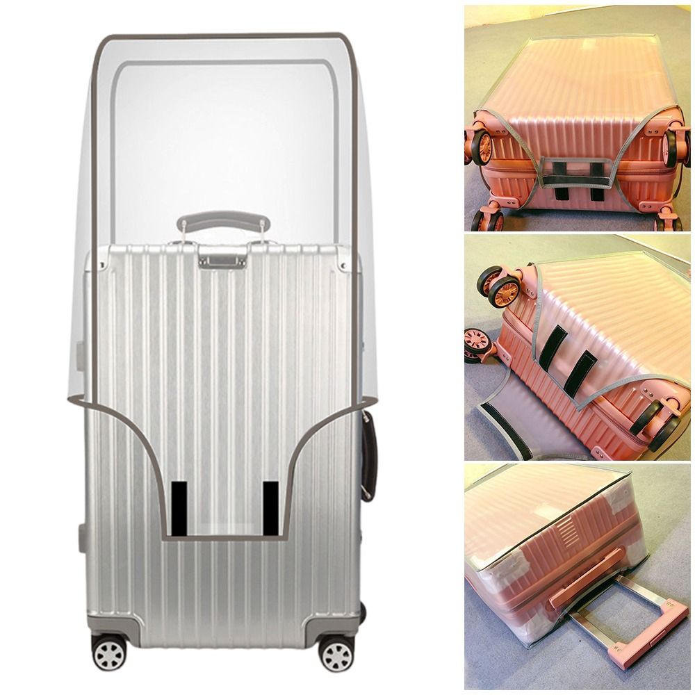 Waterproof Suitcase Cover Protector - 16-28 インチ旅行荷物カバー PVC 透明荷物プロテクターカバー防水防塵スーツケースプロテクターカバー荷物