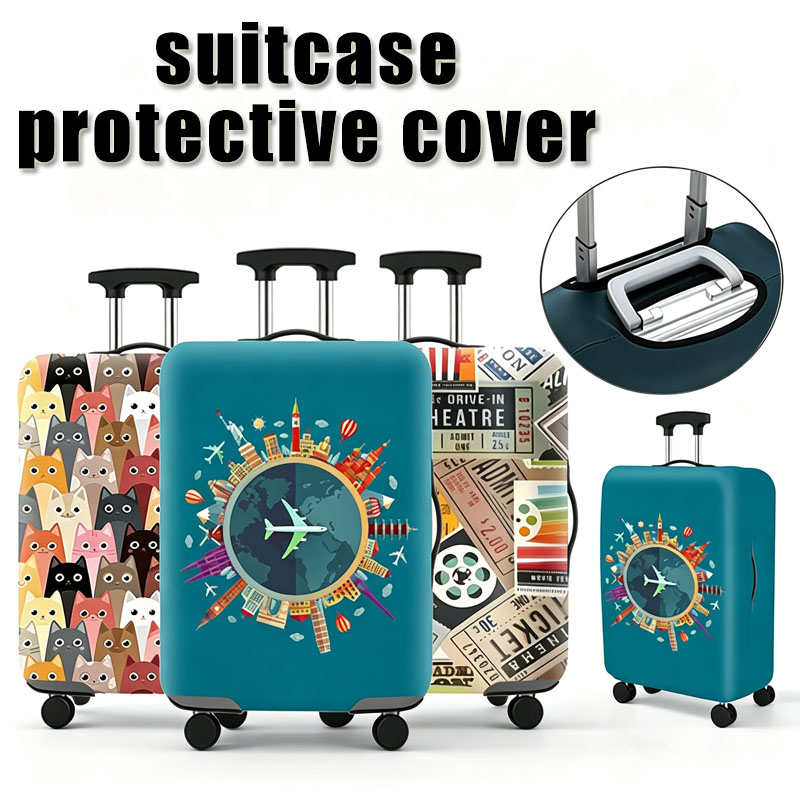 Waterproof Suitcase Cover Protector - 新しい旅行スーツケースプロテクターキャリア防水カバーキャリアカバースーツケース荷物保護カバー面白い XLXBHT01
