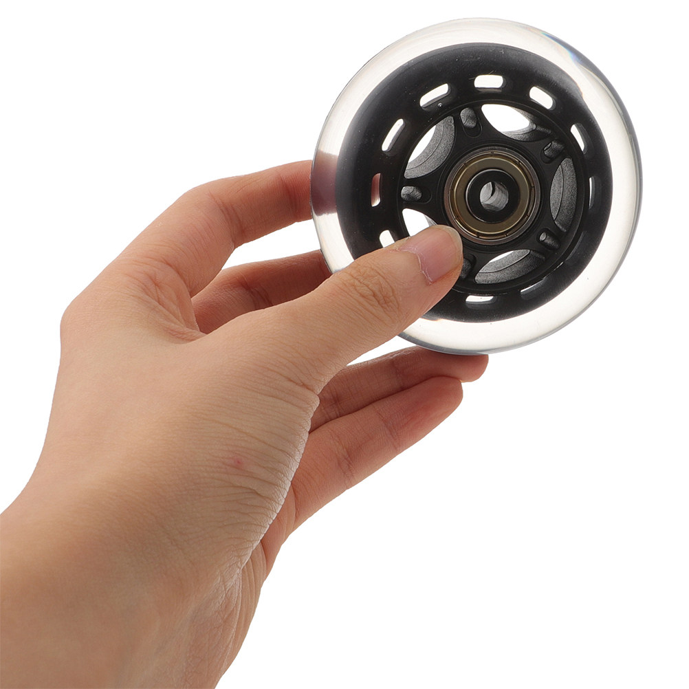 Silent Replacement Luggage Wheels - 4 個の透明交換用ホイール荷物用サイレントホイール 2.5 インチ家具荷物交換用ローラースケートベアリング
