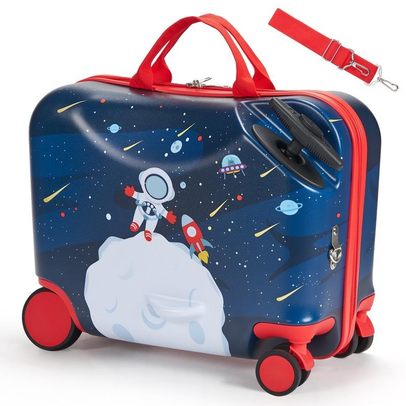 Kids Ride On Suitcase Scooter - 18インチ軽量子供用スクータースーツケース（ホイール付き）