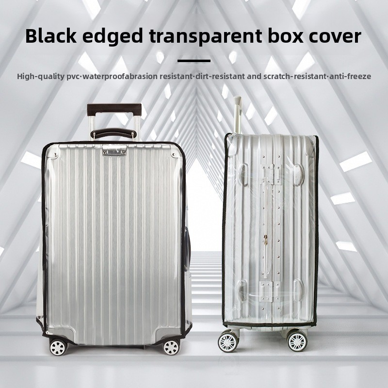 Waterproof Suitcase Cover Protector - 18-30 インチの荷物プロテクタースーツケースカバー防水 PVC 保護クリア荷物カバープロテクター旅行アクセサリー