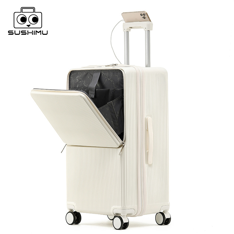 Aluminum Frame Carry On Luggage - 男性と女性のための大きなハンドル付きの寿司スーツケース,20, 24, 26のトラベルケース,アルミフレーム,機内持ち込み手荷物