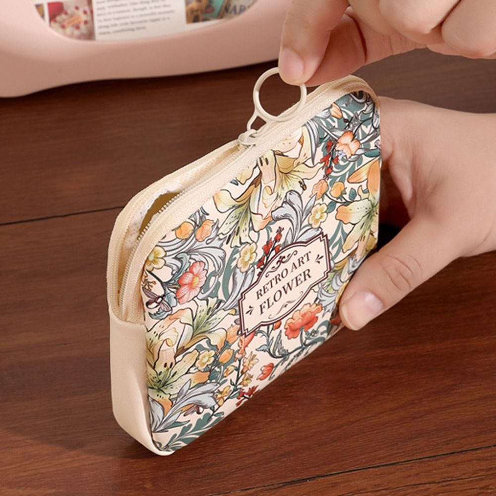 Cosmetic Bags - 新しいPVCサニタリーパッドバッグ 大容量 多目的コスメティックバッグ ミニデータケーブルオーガナイザー