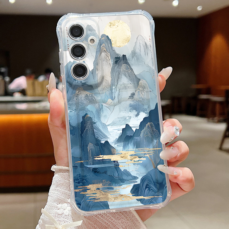 Wallets - 山岳風景柄スマホケース Samsung Galaxy S25 FE S26