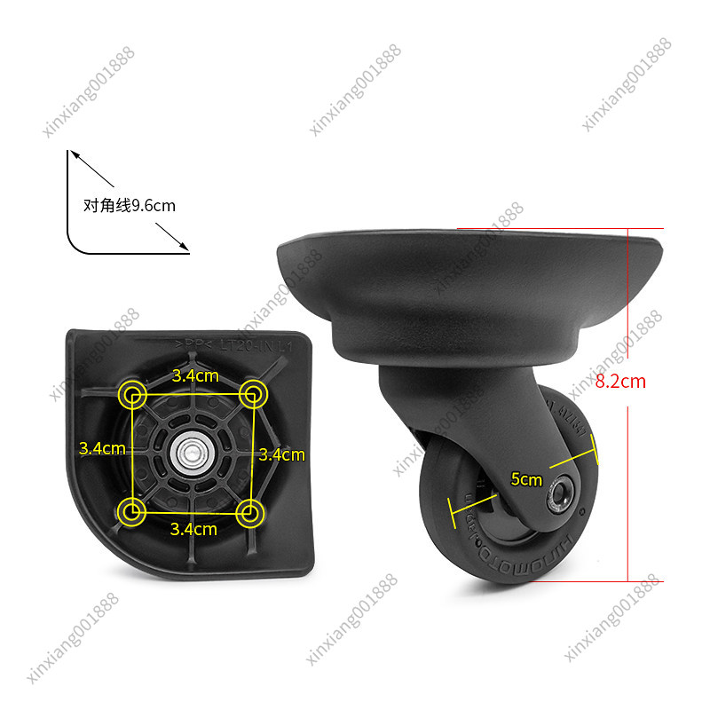サムソナイト荷物交換用ホイールLT20-1N HINOMOT - Silent Replacement Luggage Wheels のレビューと価格
