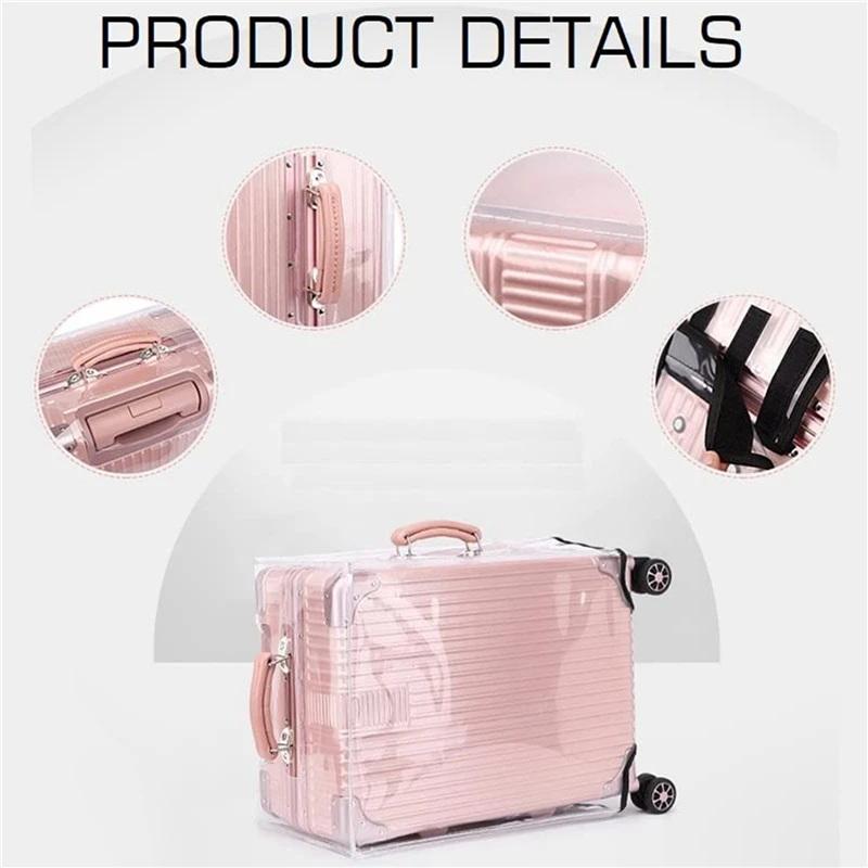 1Pc クリア PVC スーツケースプロテクター防塵傷防止ユ - Luggage Protective Cover Transparent のレビューと価格