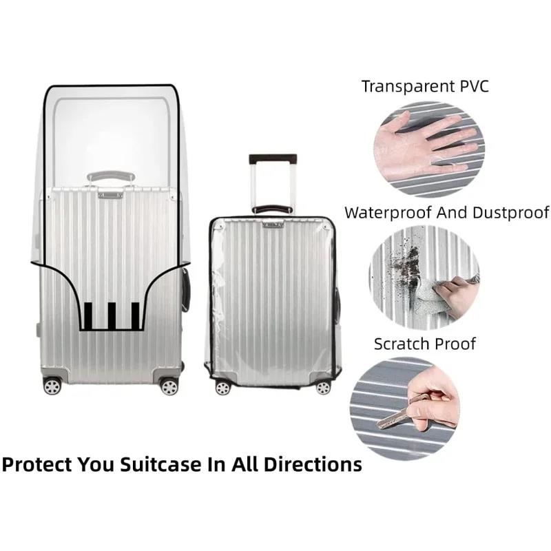 新しい 20-30 インチの荷物カバー透明プロテクター防水厚 - Waterproof Suitcase Cover Protector のレビューと価格