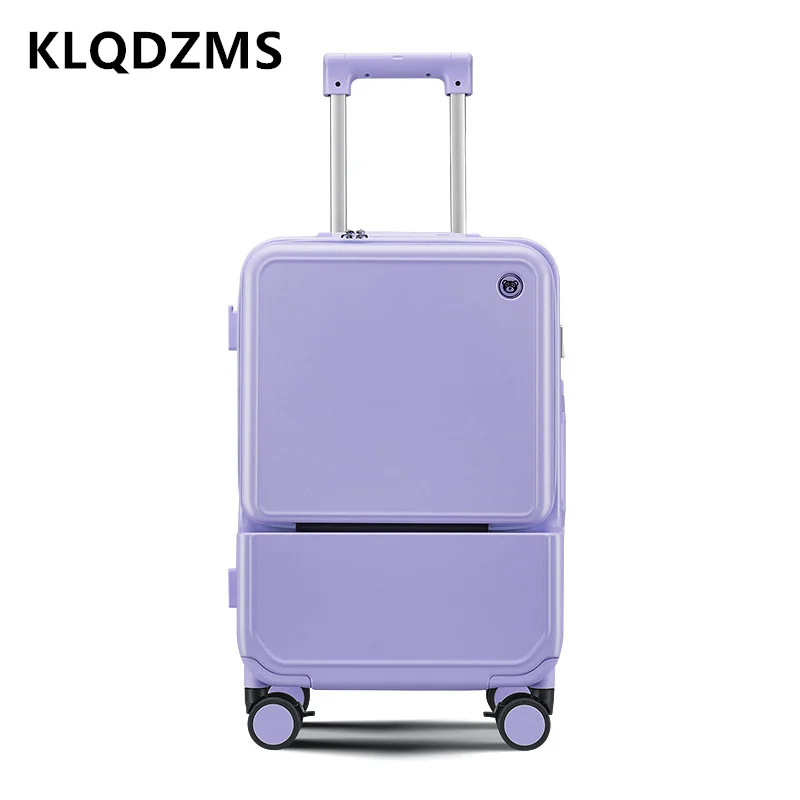 KLQDZMS アルミフレームスーツケース 20 インチフロ - Front Opening Laptop Luggage 24 Inch のレビューと価格