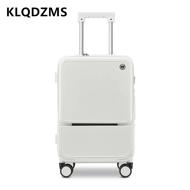 KLQDZMS アルミフレームスーツケース 20 インチフロ - Front Opening Laptop Luggage 24 Inch のレビューと価格
