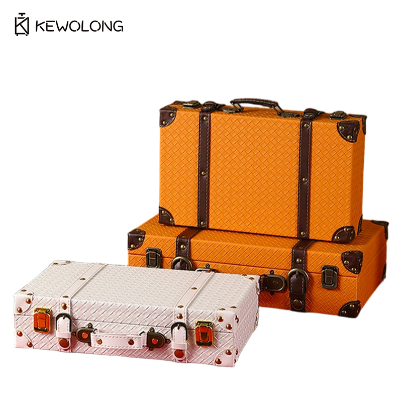 ヴィンテージヨーロピアンレトロスーツケース収納ボックス、昔な - Retro Vintage Trunk Suitcase のレビューと価格