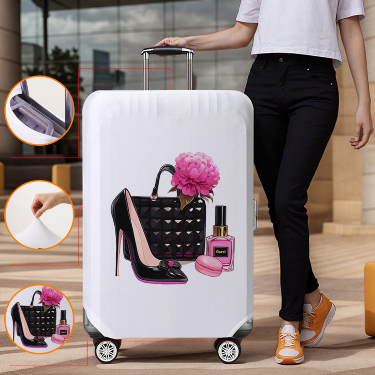 荷物カバープロテクター弾性防水防塵 18-32 インチのスー - Waterproof Suitcase Cover Protector のレビューと価格