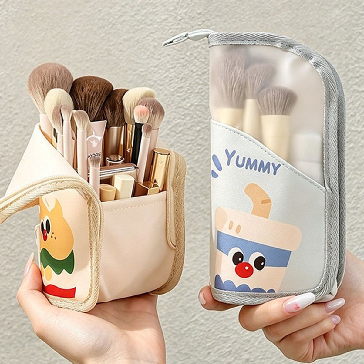 スタンディングメッシュトイレタリーバッグ通気性速乾歯ブラシケ - Cosmetic Bags のレビューと価格