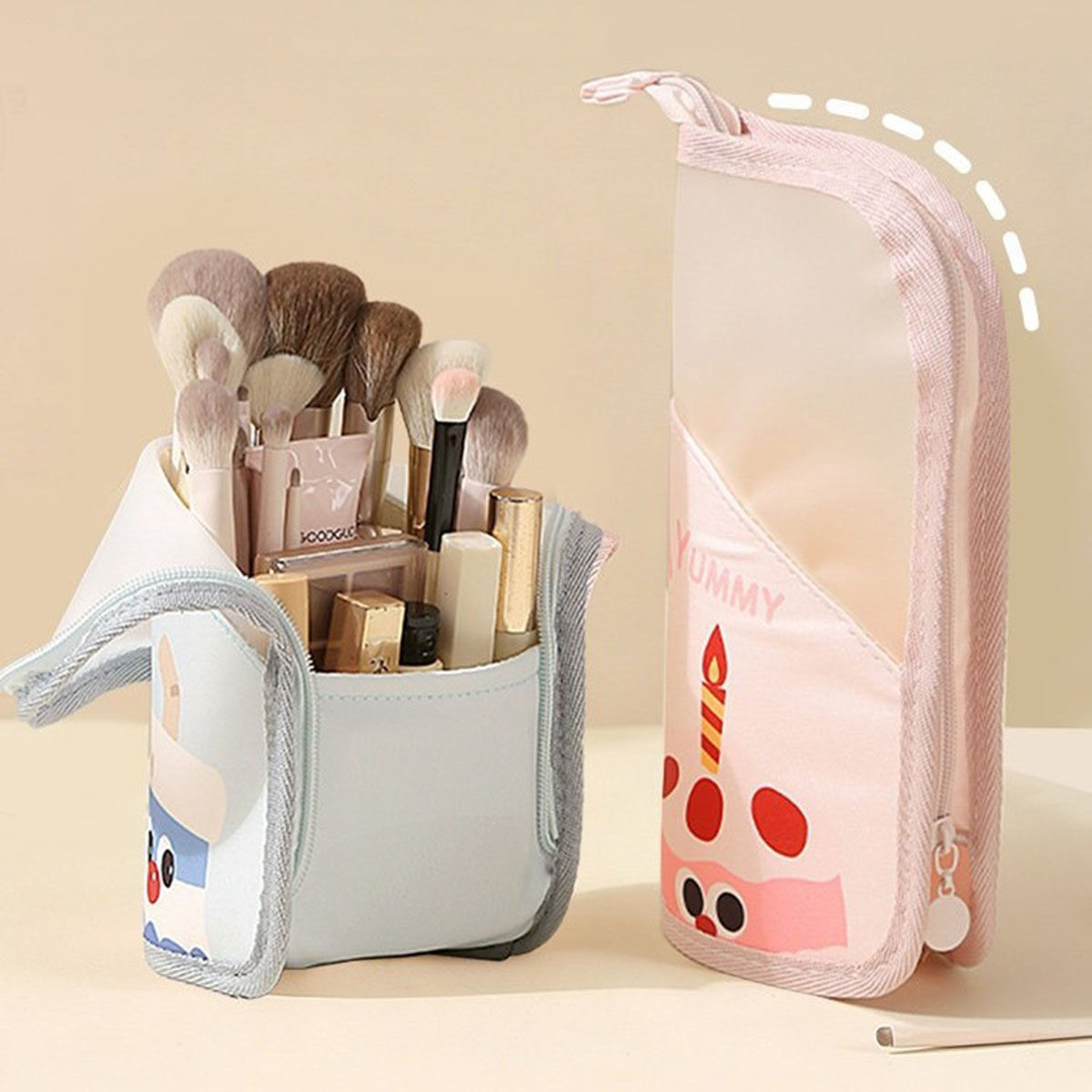スタンディングメッシュトイレタリーバッグ通気性速乾歯ブラシケ - Cosmetic Bags のレビューと価格