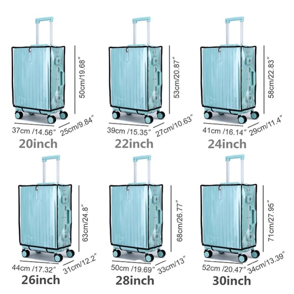 新しい旅行用荷物保護ケース PVC透明手荷物カバー 耐久性の - Luggage Protective Cover Transparent のレビューと価格
