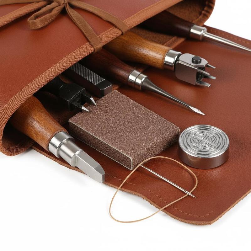 72個入り革工芸用品セット 10x6x2インチ DIYプロジ - Handbags のレビューと価格