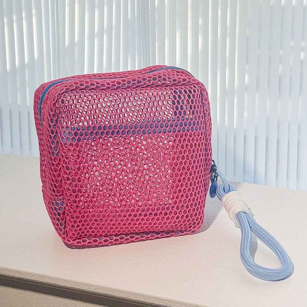 新しいドーパミンカラー収納バッグ大容量ハンドル付き化粧品バッ - Cosmetic Bags のレビューと価格