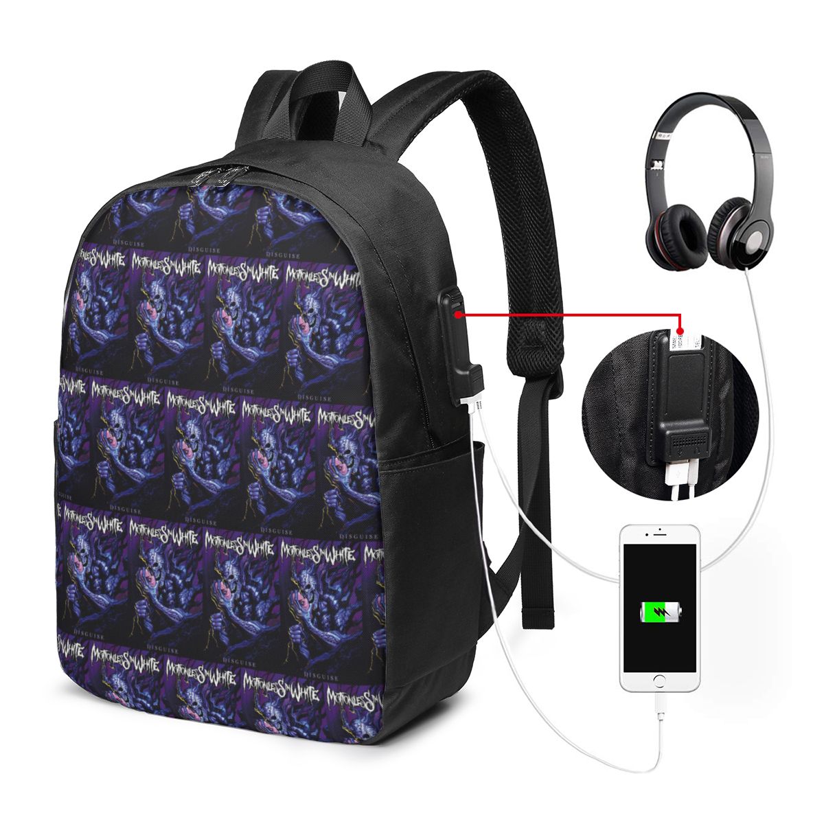 Motionless In White バックパック トラベ - Travel Bags のレビューと価格
