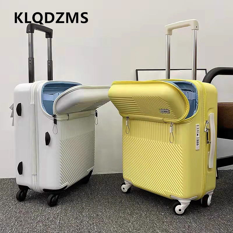 KLQDZMS 20インチ24インチ高品質荷物前開き搭乗ケー - Front Opening Laptop Luggage 24 Inch のレビューと価格