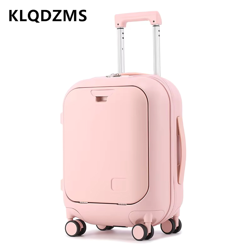 KLQDZMS 18インチ20インチ24インチ旅行スーツケー - Front Opening Laptop Luggage 24 Inch のレビューと価格