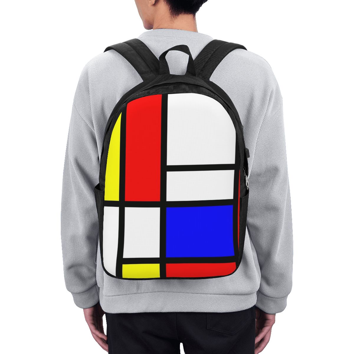 ピエト・モンドリアン構成バックパック旅行ノートブックバッグコ - Travel Bags のレビューと価格