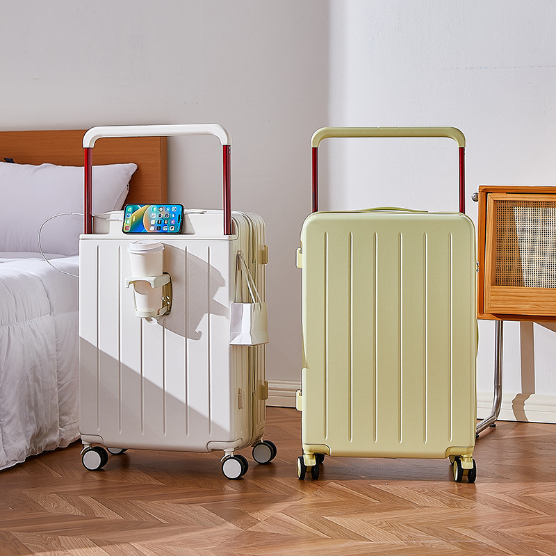 20インチ、24インチ、26インチ幅広ハンドル付きトラベルス - Spinner Wheel Rolling Suitcase 20 Inch のレビューと価格