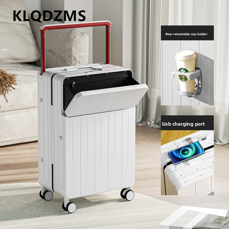 KLQDZMS 多機能スーツケース フロントオープニング搭乗 - Front Opening Laptop Luggage 24 Inch のレビューと価格