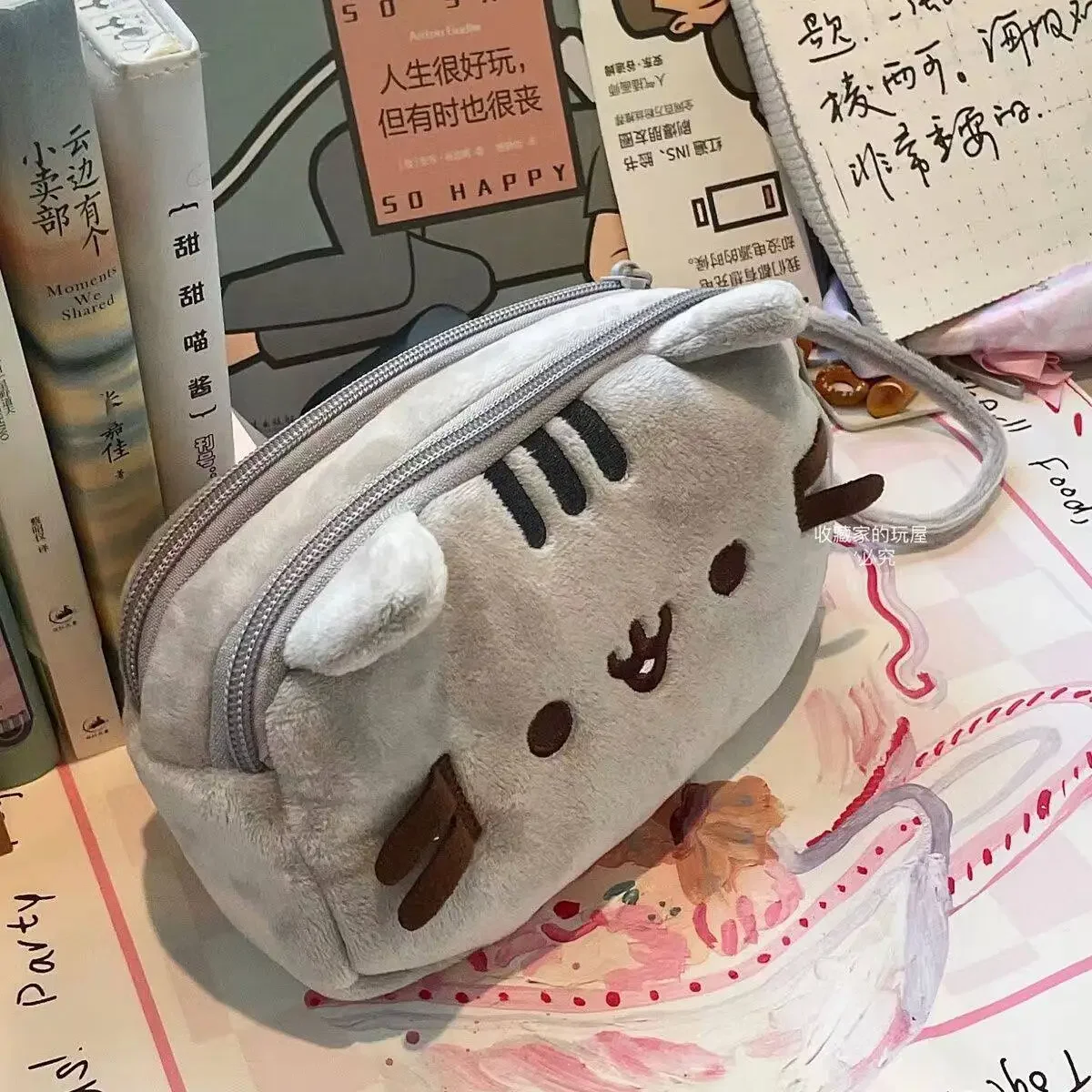 かわいいプシーンの太った猫の漫画ペンケース、大容量学生文房具 - Cosmetic Bags のレビューと価格