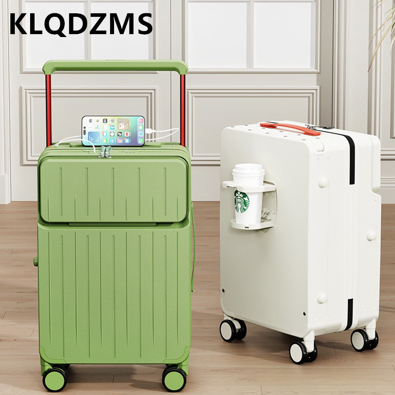 KLQDZMS 24 インチ荷物コンパートメントフロントオー - Front Opening Laptop Luggage 24 Inch のレビューと価格