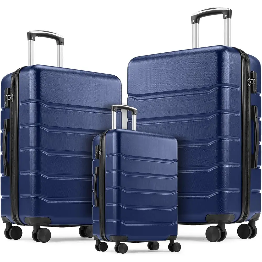 3ピース ハードシェル拡張可能スーツケースセット（スピナーホ - Expandable Hard Shell Luggage Set のレビューと価格