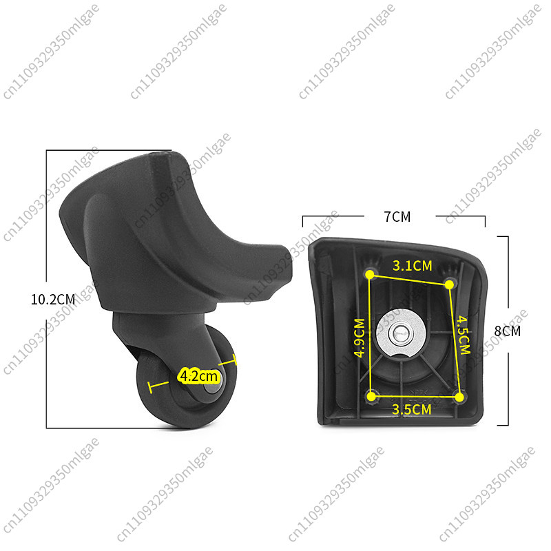 荷物交換用ホイール ZD244 BW039、アメリカンツーリ - Silent Replacement Luggage Wheels のレビューと価格