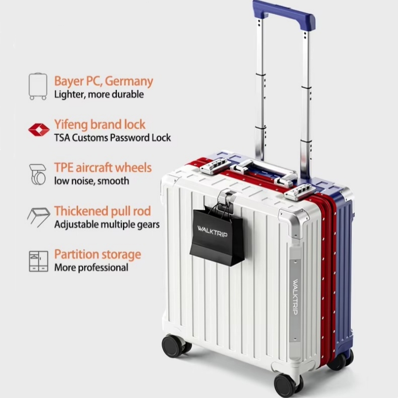 18インチ ローリングラゲッジ 機内持ち込み ハードシェルP - Aluminum Frame Carry On Luggage のレビューと価格