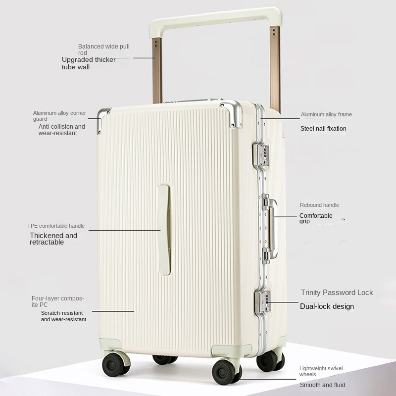 新型28インチワイドハンドルスーツケース 大容量 静音多方向 - Spinner Wheel Rolling Suitcase 20 Inch のレビューと価格