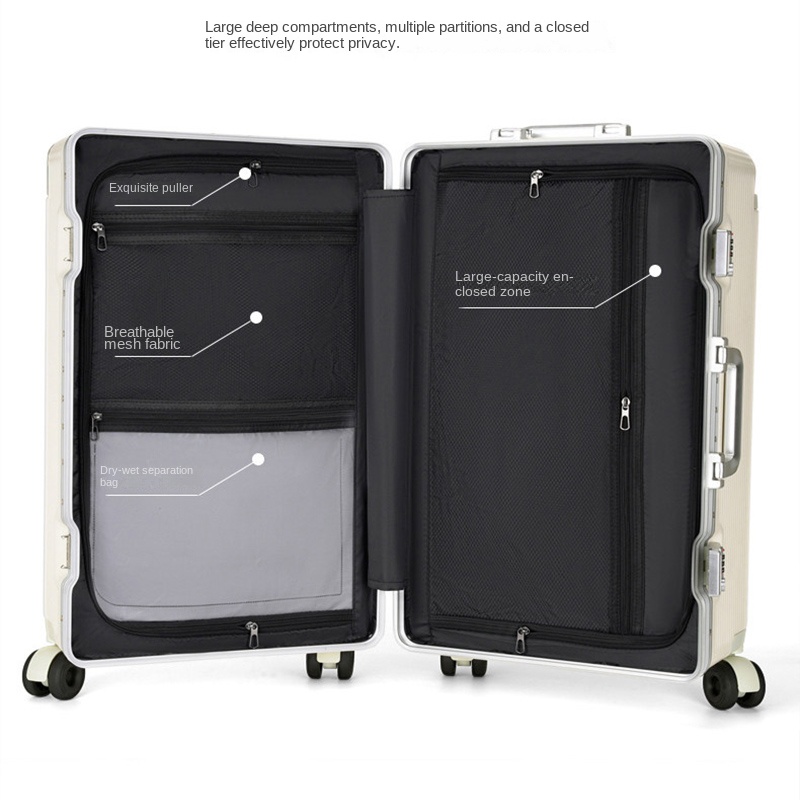 新型28インチワイドハンドルスーツケース 大容量 静音多方向 - Spinner Wheel Rolling Suitcase 20 Inch のレビューと価格