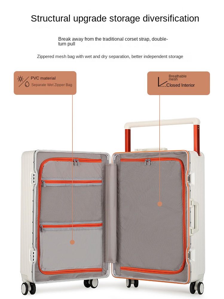 新型ワイドハンドル付きキャリーケース、カップホルダー付き旅行 - Spinner Wheel Rolling Suitcase 20 Inch のレビューと価格