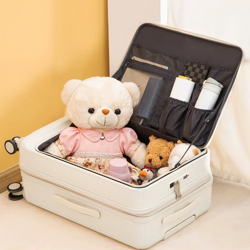 ホット! 新しい 20/22/24/26/28 インチ女性フ - Front Opening Laptop Luggage 24 Inch のレビューと価格