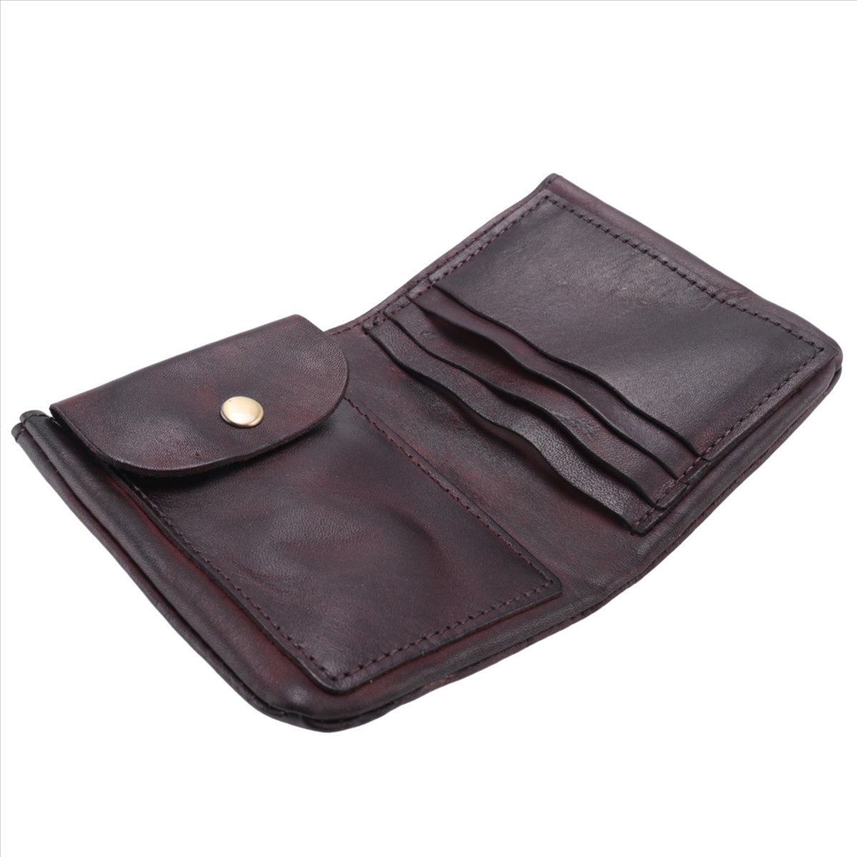 ABQR シワ財布、ヴィンテージ手作り牛革カードホルダー、男 - Wallets のレビューと価格