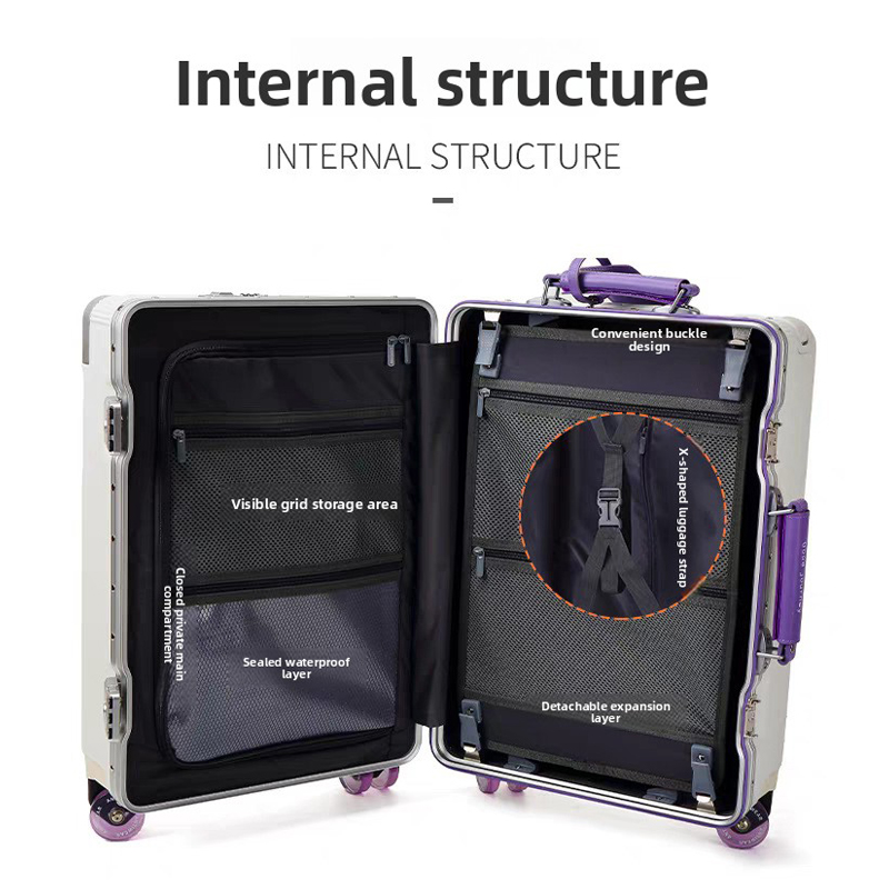 20インチ、24インチ、26インチのトラベルスーツケース、P - Aluminum Frame Carry On Luggage のレビューと価格