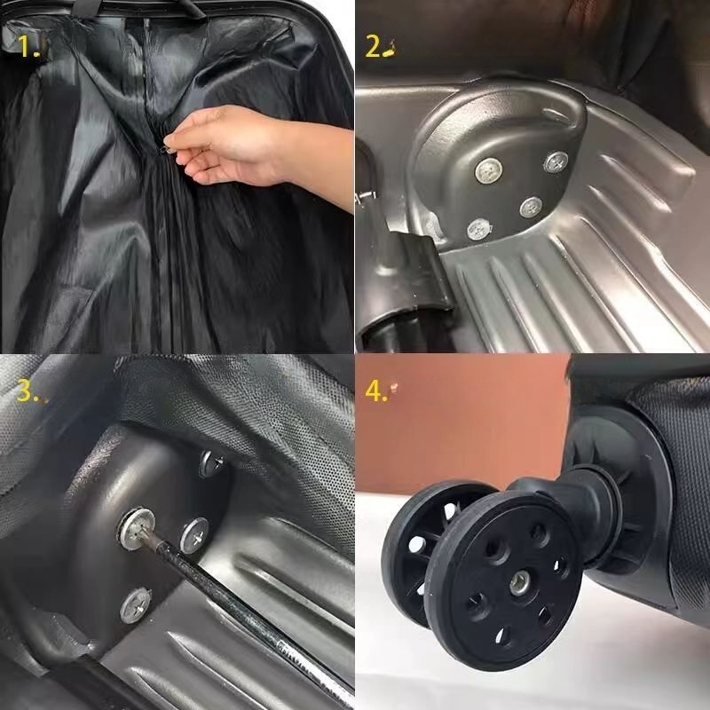 スーツケースホイールサムソナイトアクセサリー交換用耐荷重ホイ - Silent Replacement Luggage Wheels のレビューと価格