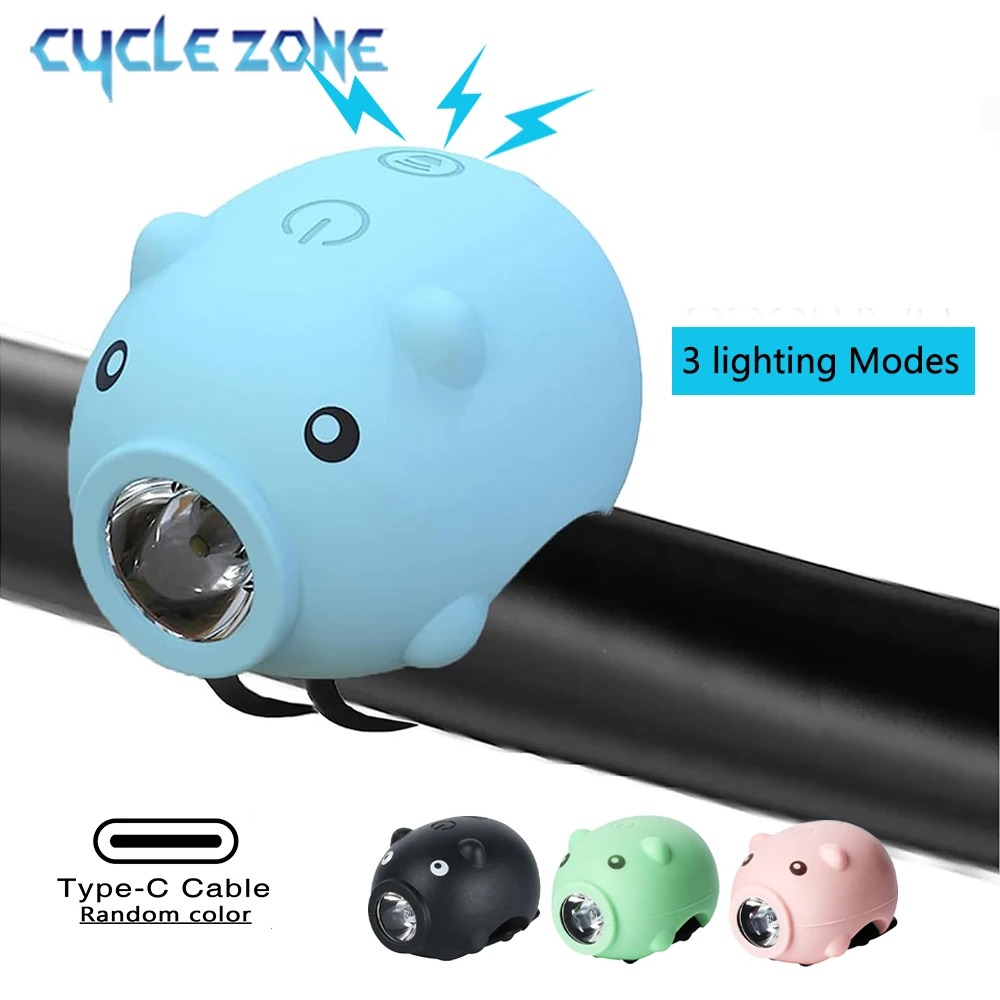 かわいい豚型自転車フロントライト ホーン付き Type-C  - Kids Ride On Suitcase Scooter のレビューと価格