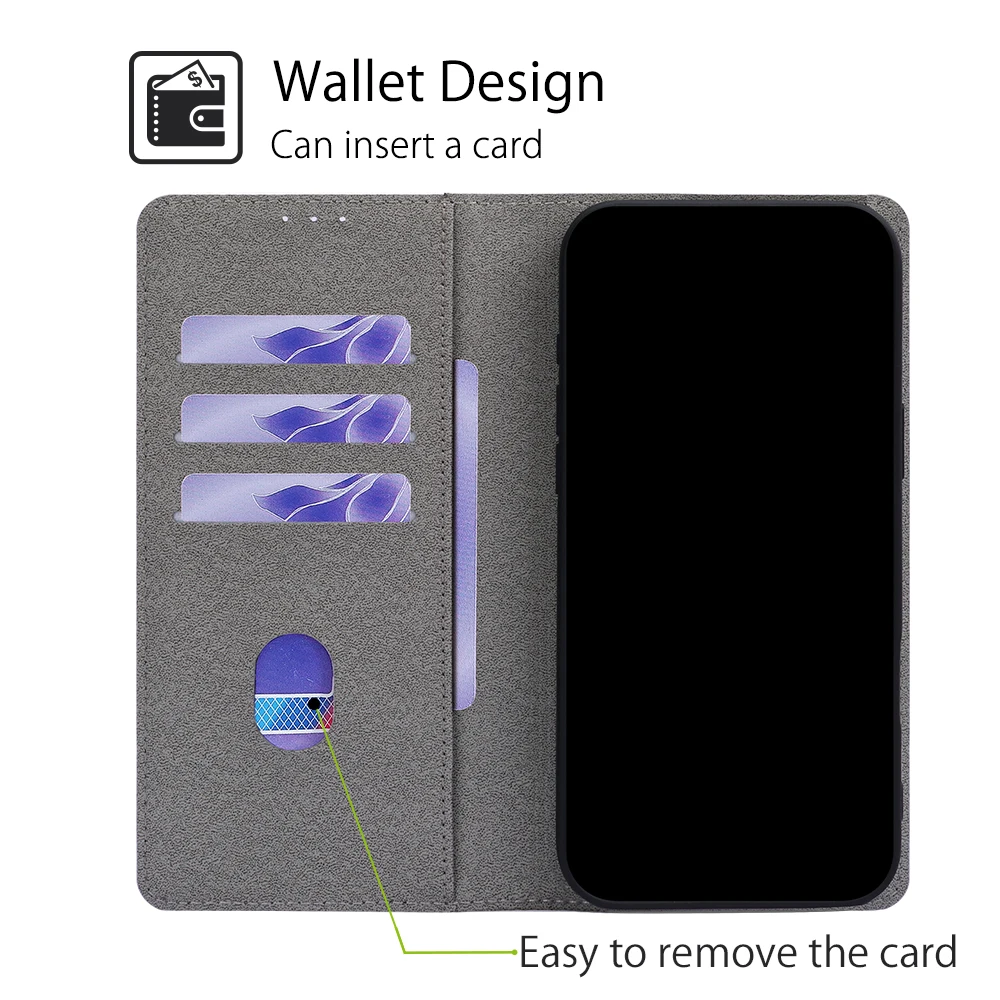 塗装済み磁気フリップレザーウォレットケース Samsung  - Wallets のレビューと価格