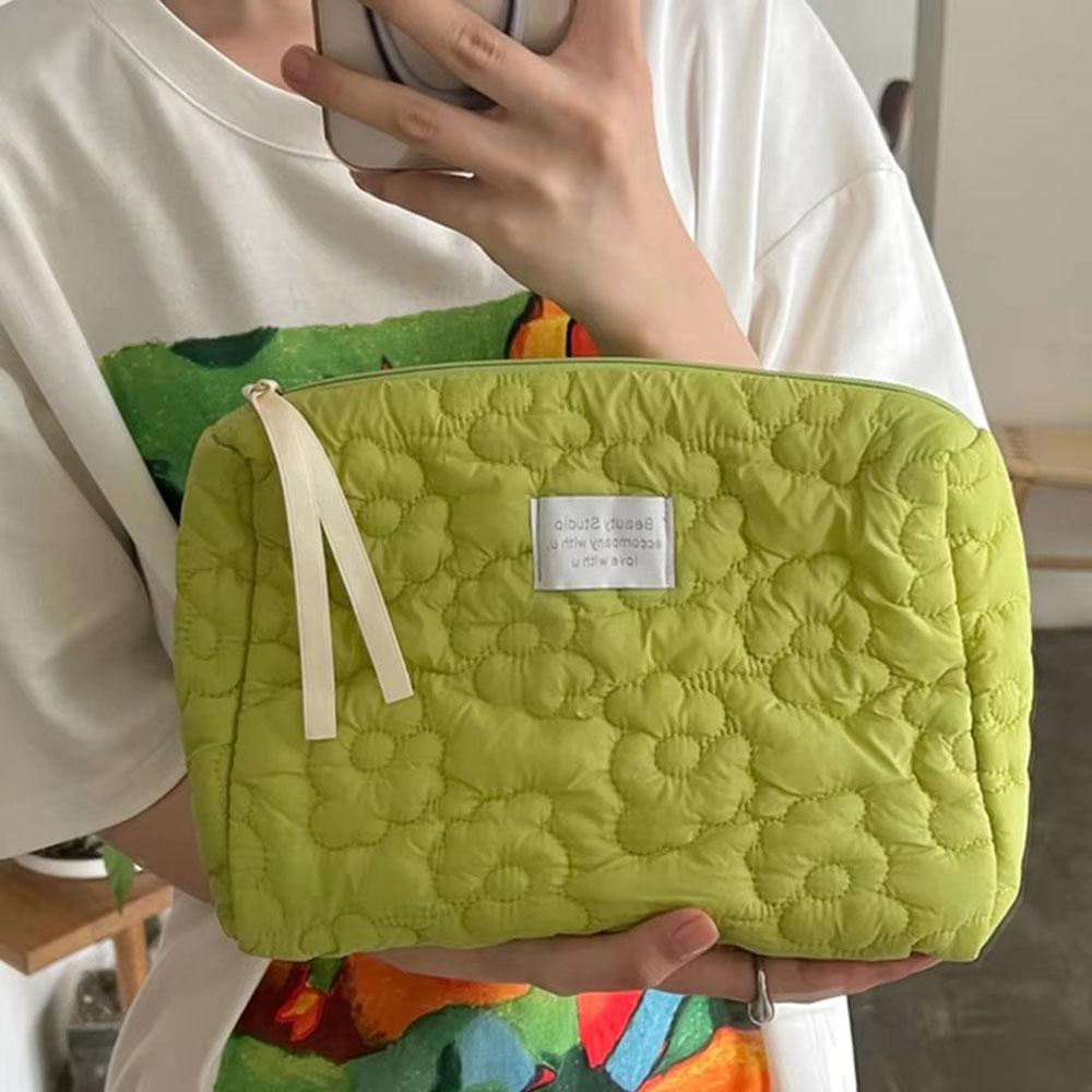 新しい花柄女性化粧バッグトイレタリー化粧品オーガナイザージッ - Cosmetic Bags のレビューと価格