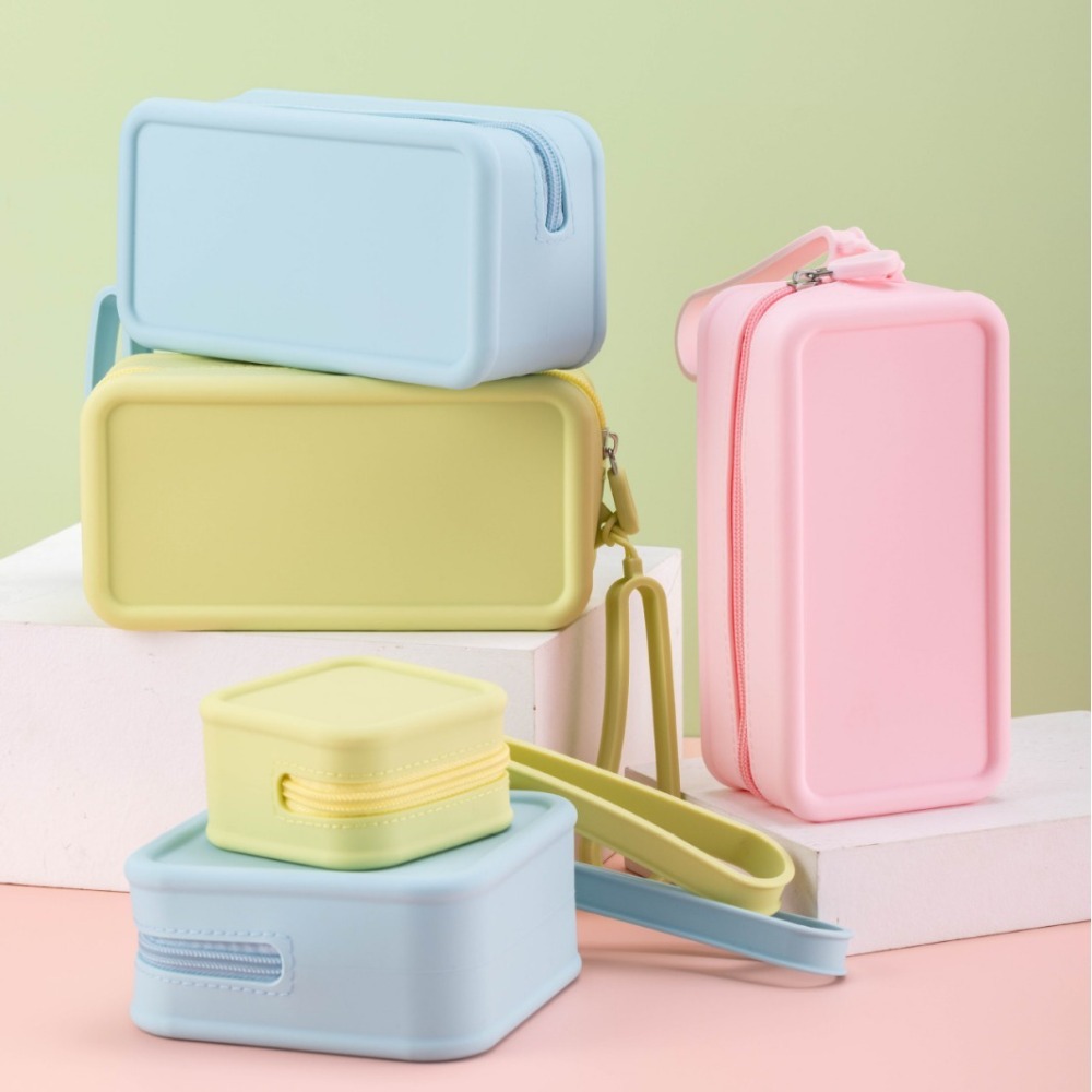 ポータブルシリコン小銭入れ大容量ジッパーイヤホンバッグ防水ソ - Cosmetic Bags のレビューと価格