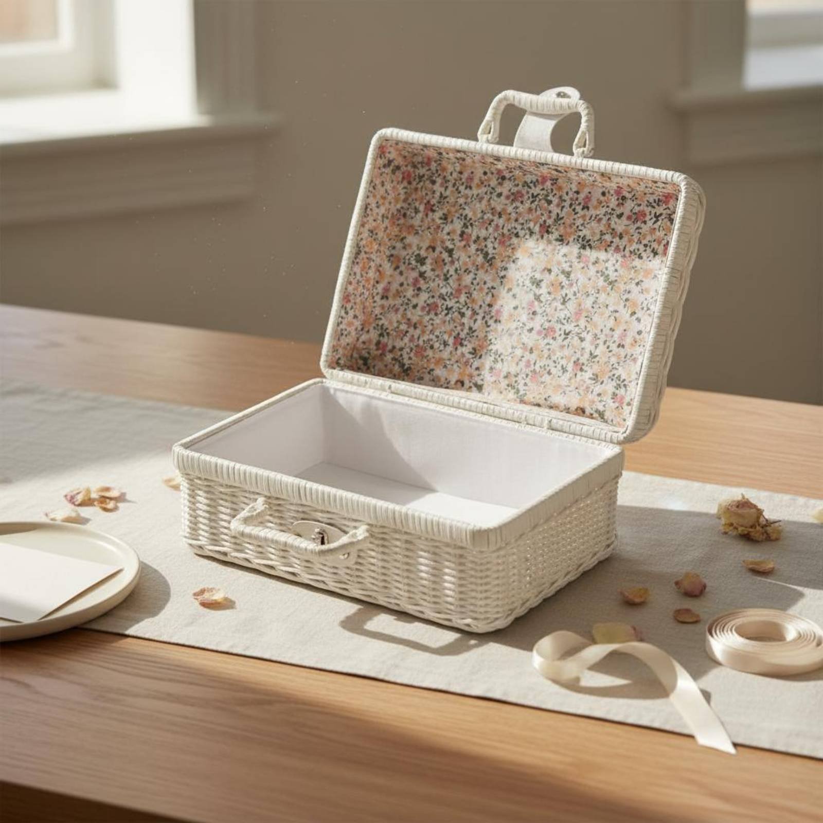 ヴィンテージデザインのスーツケース ハンドル付き織り込みスー - Retro Vintage Trunk Suitcase のレビューと価格