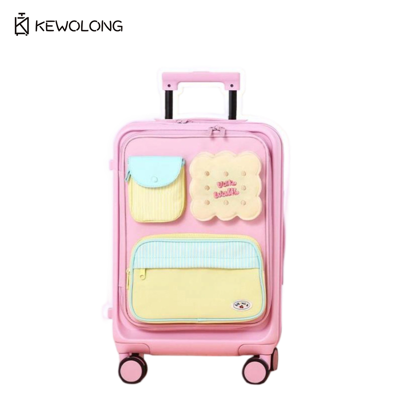 20インチのかわいいフロントオープン式スピナースーツケース、 - Spinner Wheel Rolling Suitcase 20 Inch のレビューと価格