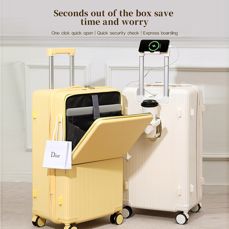 男性と女性のための大きなハンドル付きの寿司スーツケース,20 - Aluminum Frame Carry On Luggage のレビューと価格