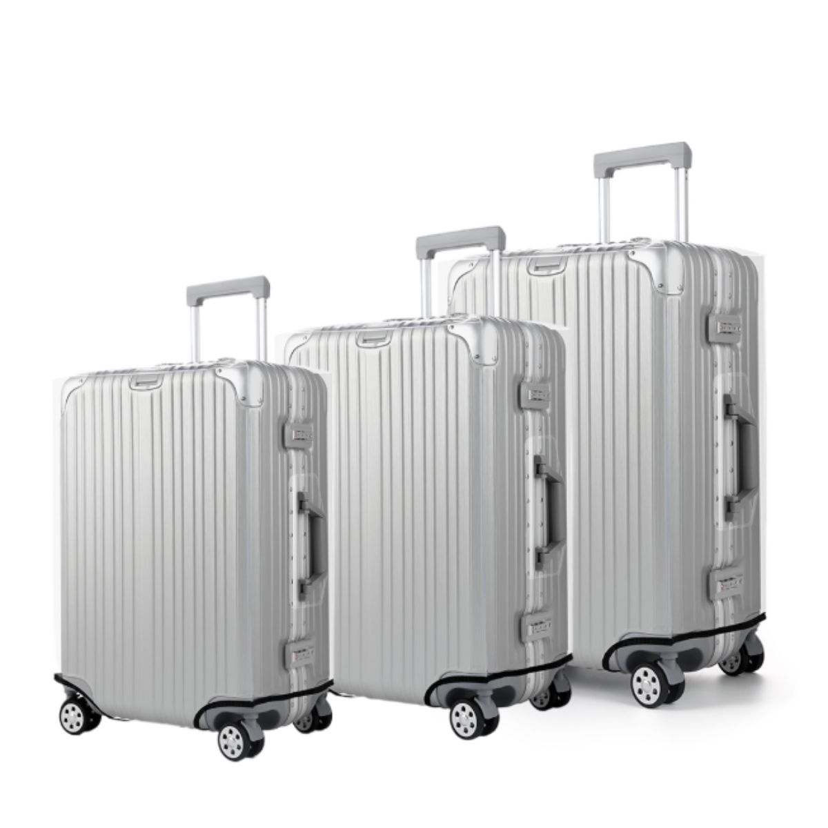 厚みのあるクリアな荷物カバープロテクター、18インチ、20イ - Waterproof Suitcase Cover Protector のレビューと価格