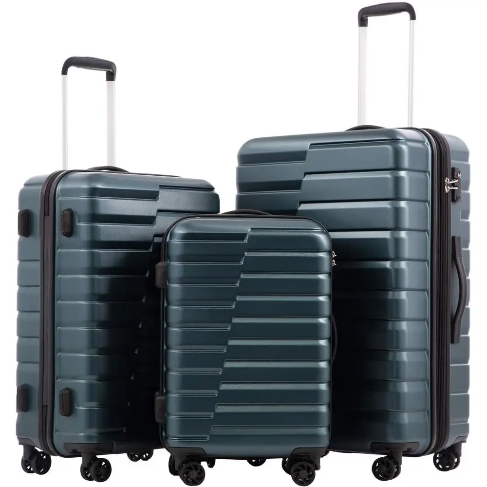 3ピースハードシェルスピナーラゲージセット、拡張可能な大型ス - Expandable Hard Shell Luggage Set のレビューと価格