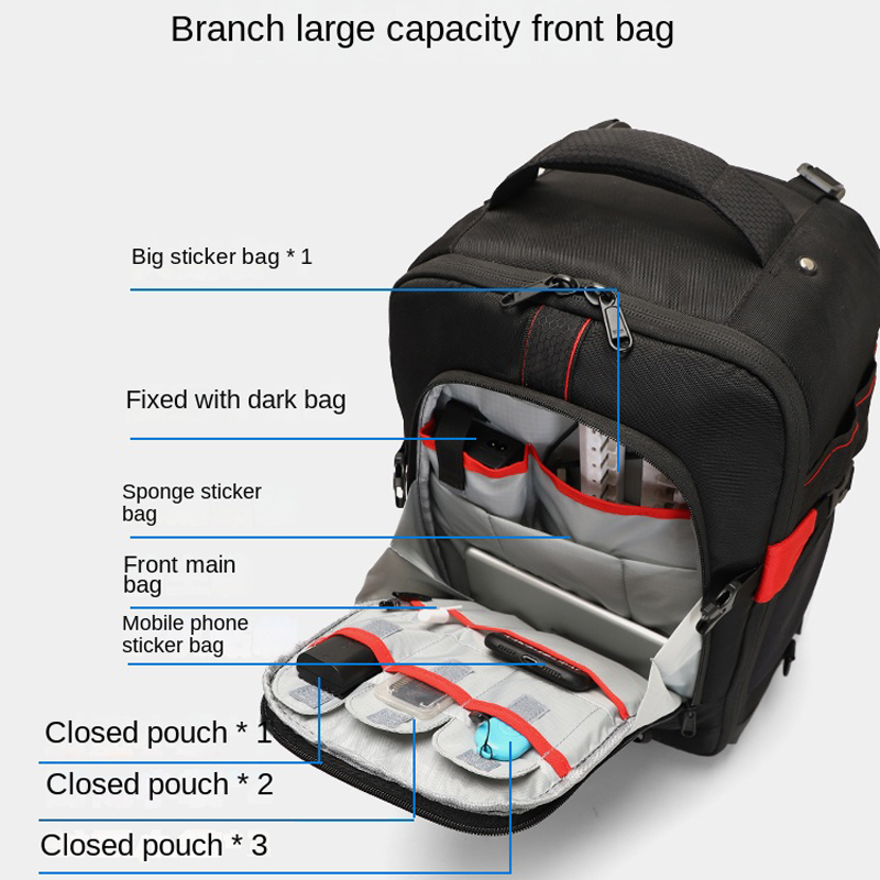 トロリー写真撮影用バックパック プロ用カメラバッグ トロリー - Foldable Rolling Luggage Bag のレビューと価格